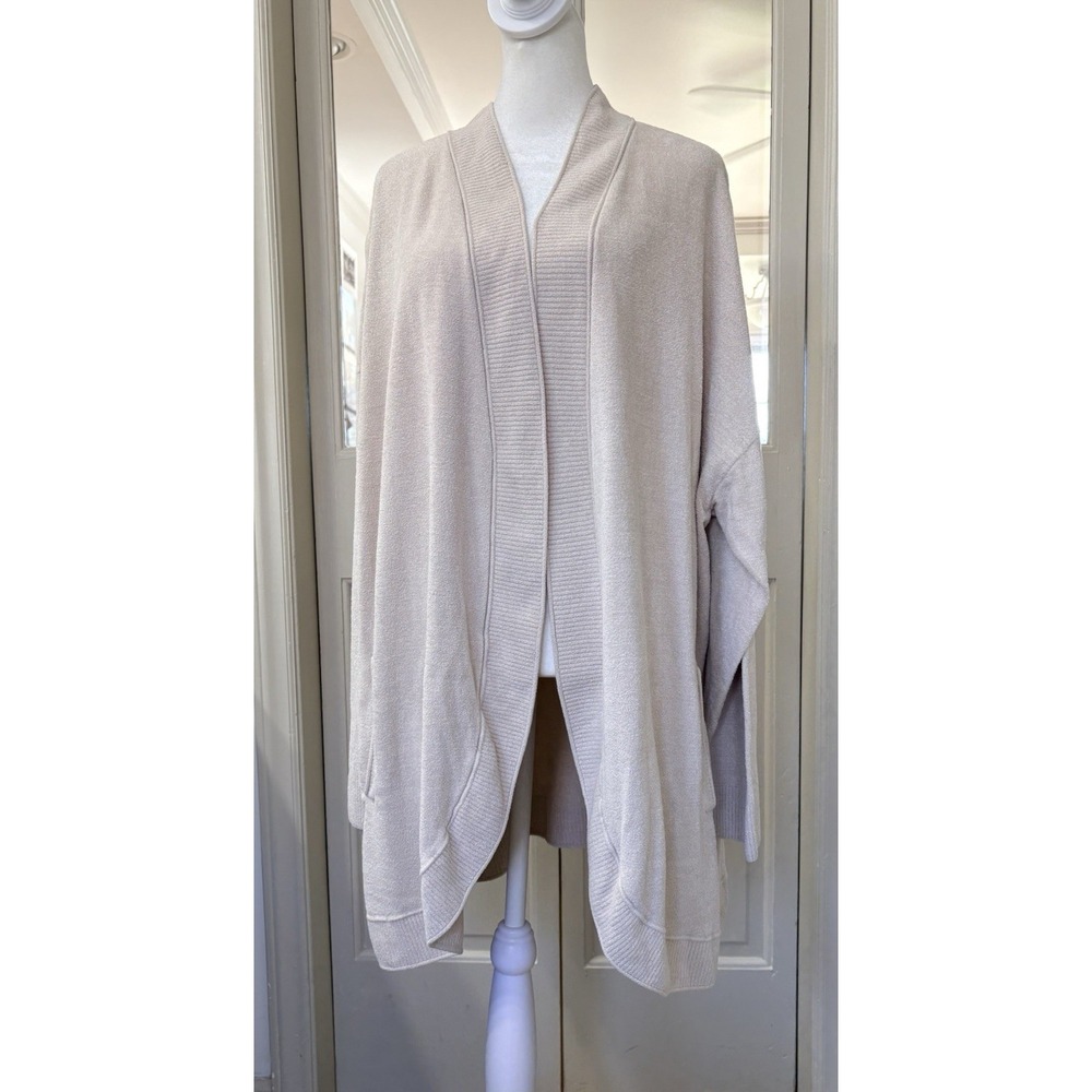 Barefoot Dreams The Cozy Chic Lite Circle Cardigan in‎ Taupe Tan/Beige Size 3X